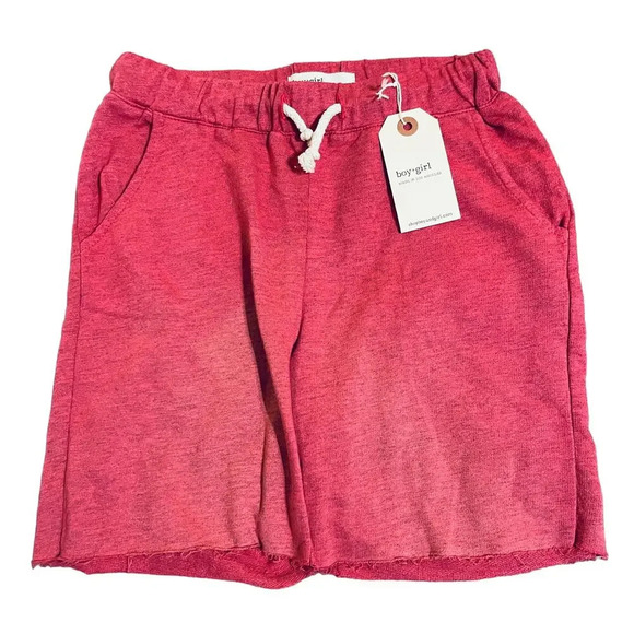 Boy + Girl Other - NWT Boy + Girl Size 8 Red Atheltic Causal Wear Kid Sweat Shorts Pockets Boy